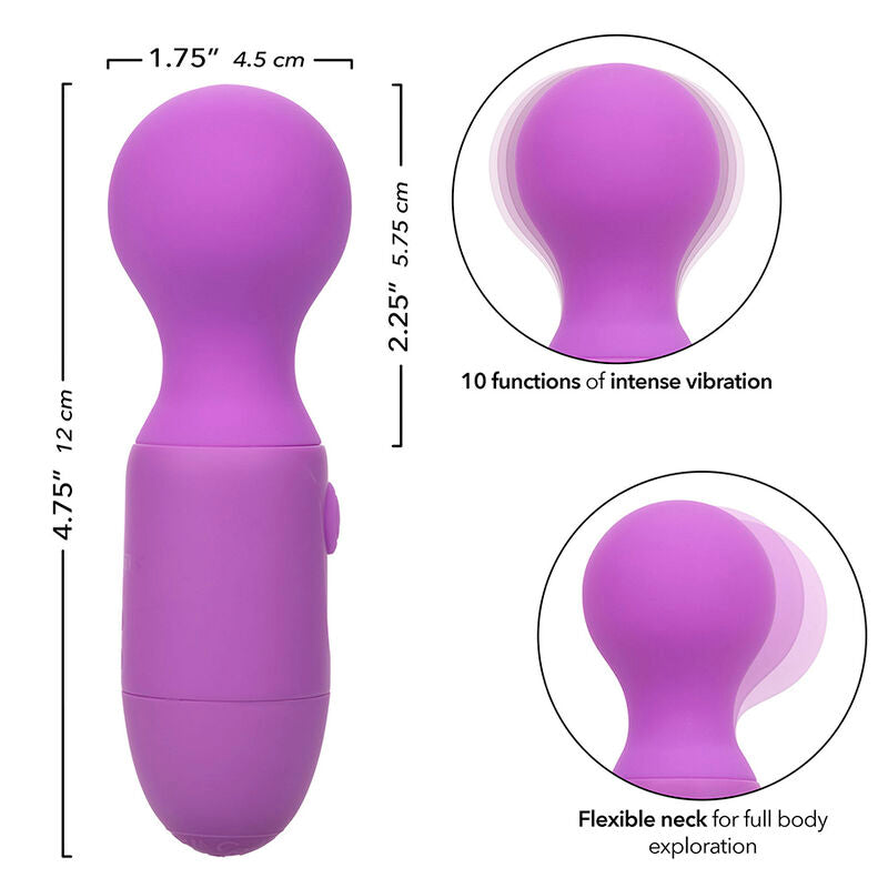 CalExotics First Time Rechargeable Massager 10 Vibraciones Púrpura