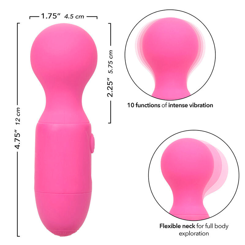 CalExotics First Time Masajeador Recargable 10 Vibraciones Rosa