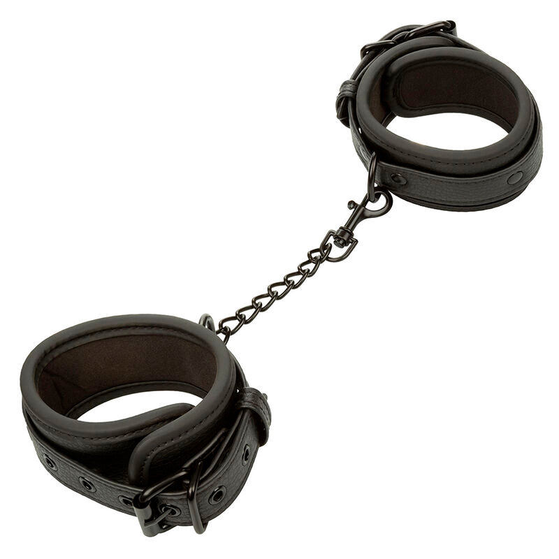 CalExotics Nocturnal Ankle Cuffs - Esposas de Cuero Ajustables para Tobillos