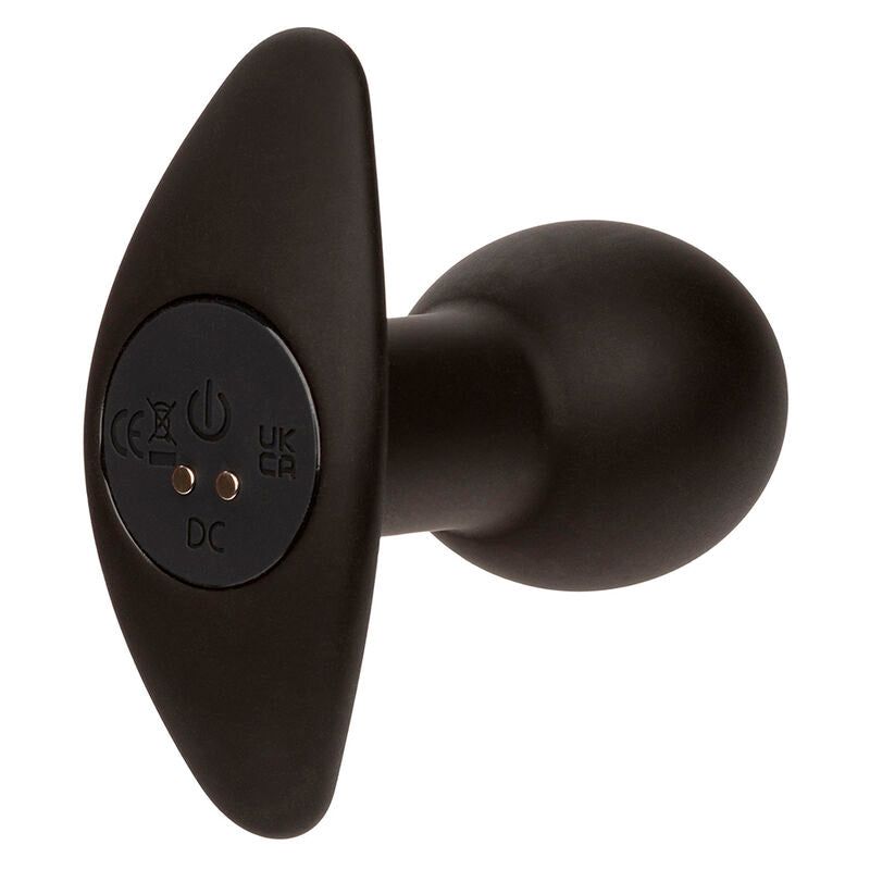 CalExotics Rock Bottom Anal Plug 10 Vibraciones Silicona Negro