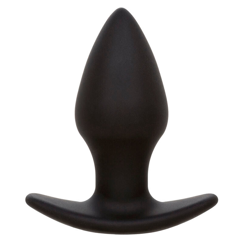 CalExotics Rock Bottom Perfect Anal Plug - 10 Vibraciones Silicona Negra