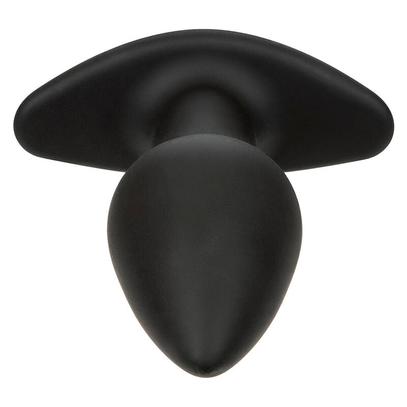 CalExotics Rock Bottom Perfect Anal Plug - 10 Vibraciones Silicona Negra