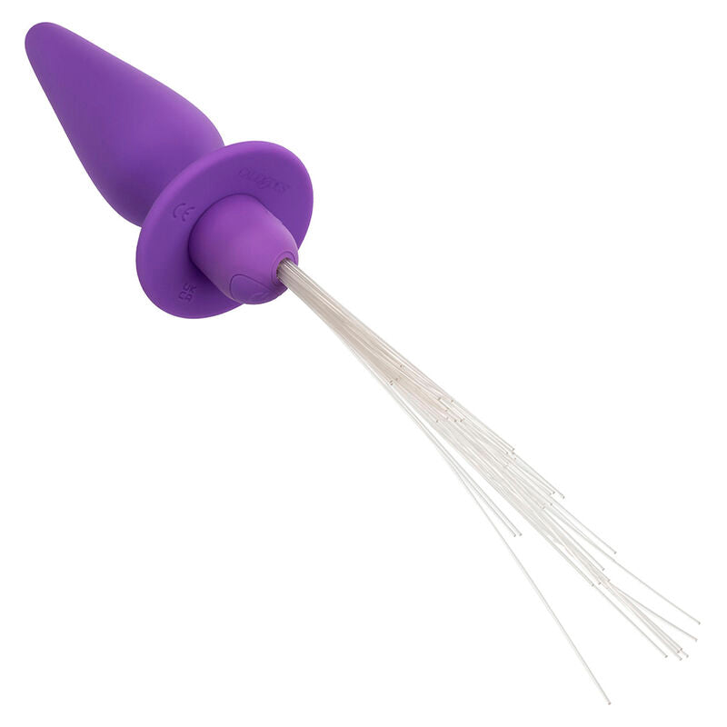 CalExotics Southern Lights Light Up Anal Plug Silicona Púrpura 10 Vibraciones
