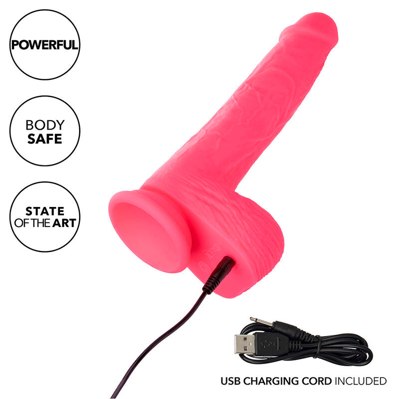 Studs Realistic Vibrator 10 Vibraciones Rosa
