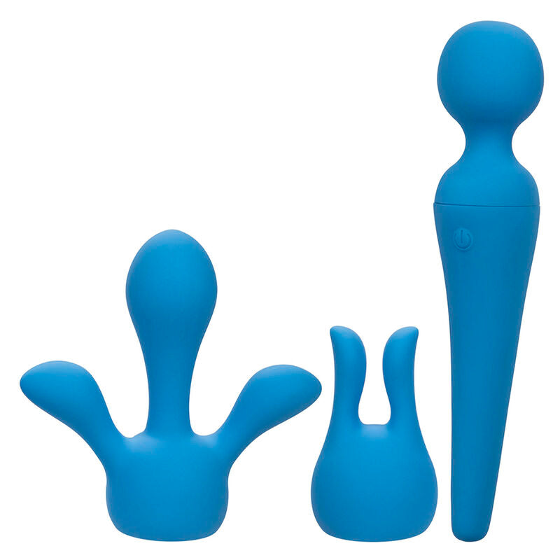 CalExotics Couture Collection Body Wand - Masajeador Recargable 10 Velocidades Azul