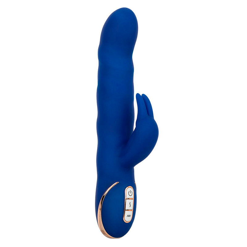 CalExotics Jack Rabbit Vibrator Wave Motion Blue
