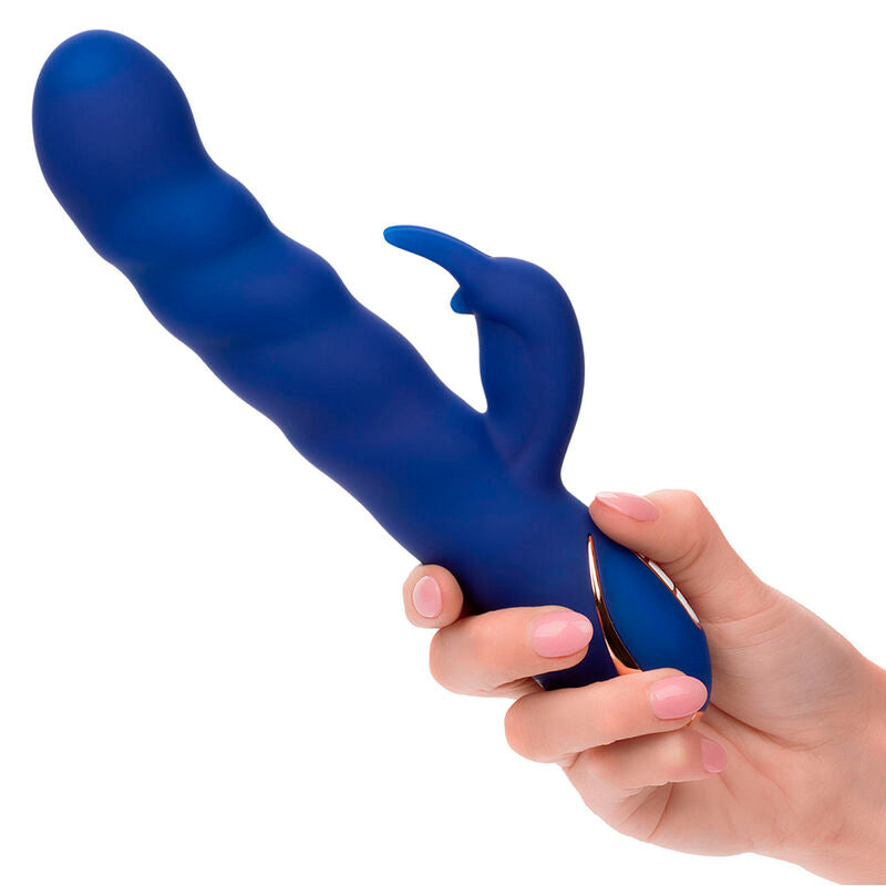CalExotics Jack Rabbit Vibrator Wave Motion Blue