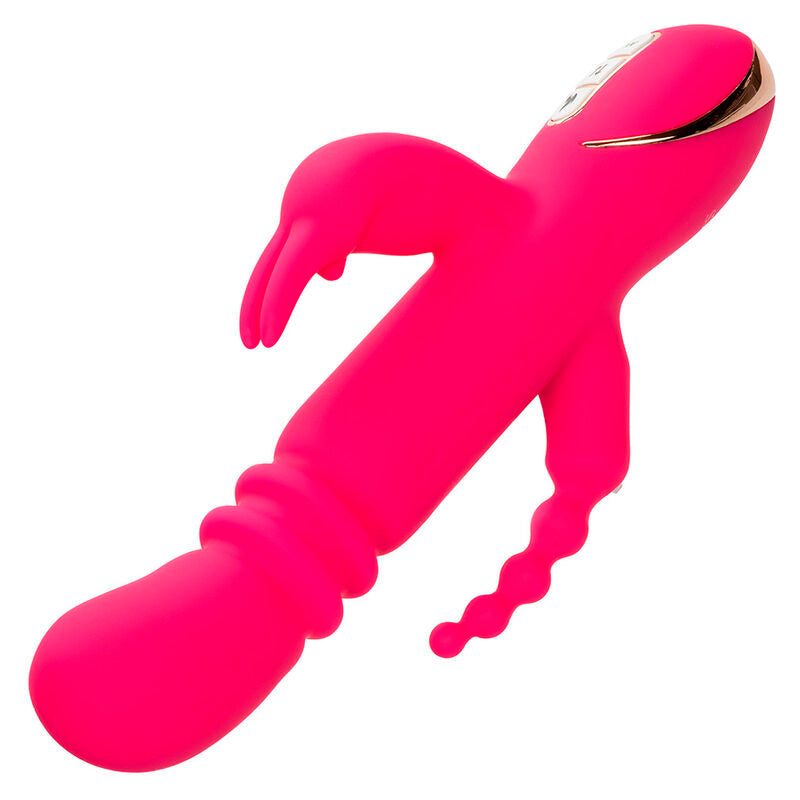 Jack Rabbit Fantasy Triple Heated Vibrator - Vibrador Rabbit Calefactor con Empuje