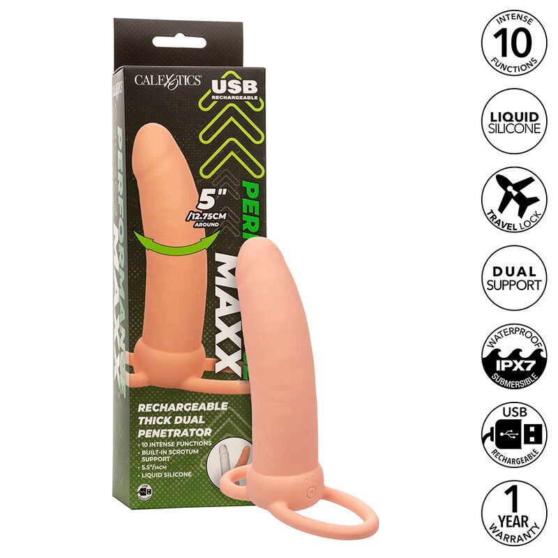 CalExotics Maxx Thick Dual Penetrator - 10 Vibraciones
