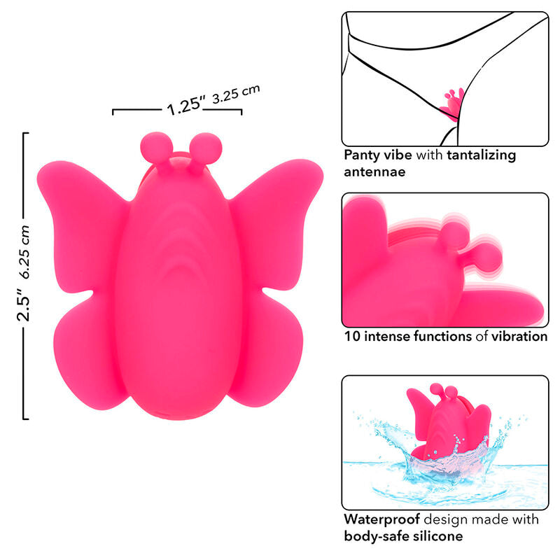 CalExotics Neon Vibes The Flutter Vibe Stimulator 10 Vibraciones Rosa