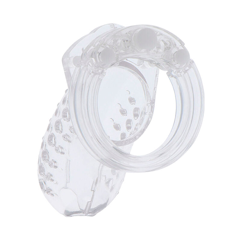 Hidden Desire Extreme Chastity Cock Cage Acrílico Ajustable Transparente