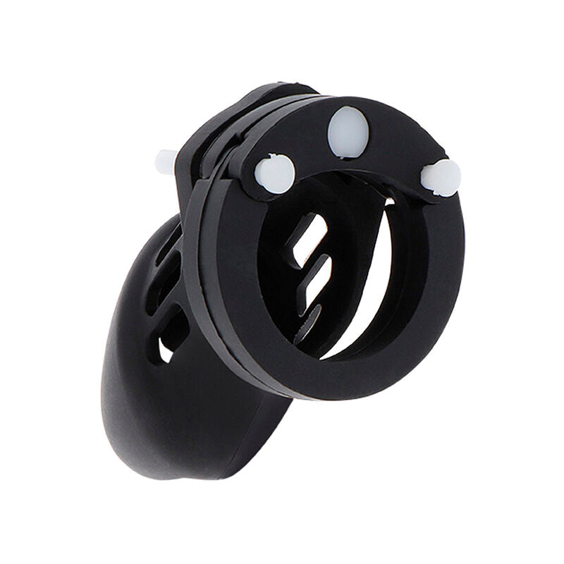 Hidden Desire Extreme Chastity Cock Cage Silicone Talla S Negro