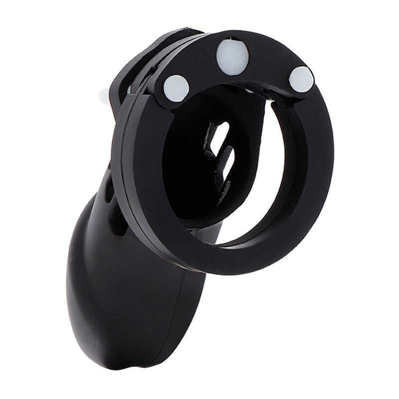 Hidden Desire Extreme Chastity Cock Cage Silicone Talla L Negro