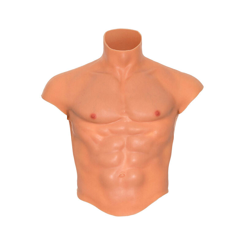 Hidden Desire Alter Ego Silicone Male Torso Shirt with Abs Flesh