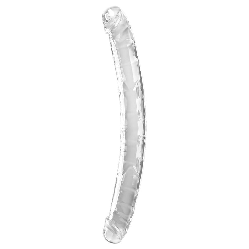 King Cock Double Trouble - Doble Dildo 46 cm Transparente