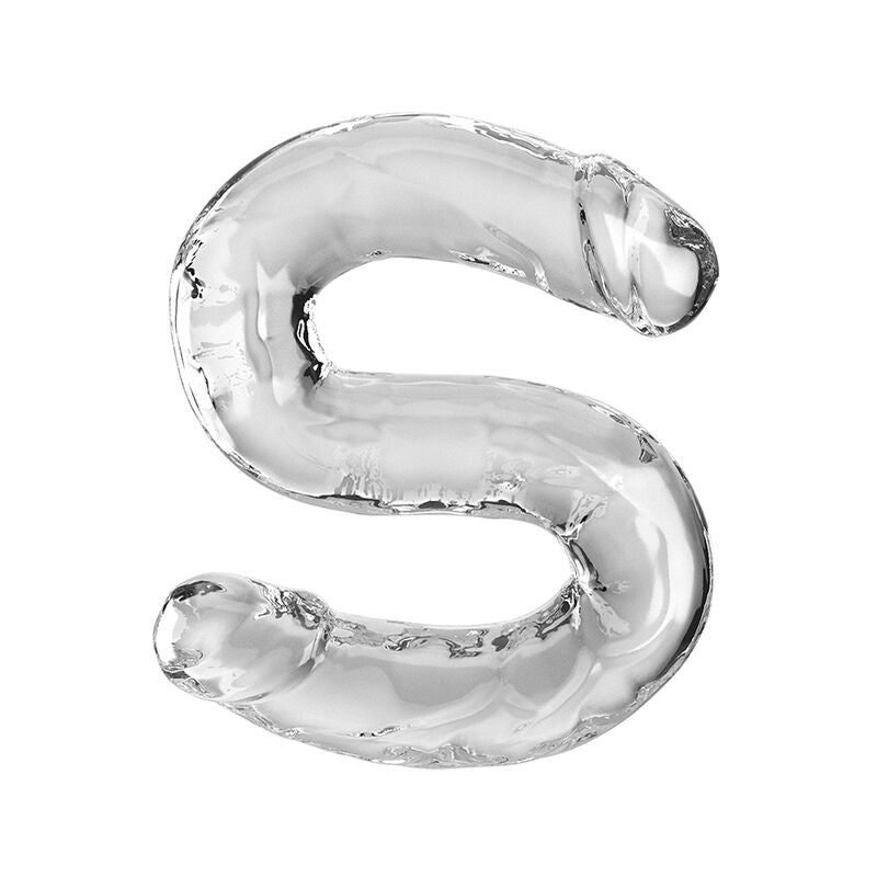 King Cock Double Trouble - Doble Dildo 46 cm Transparente