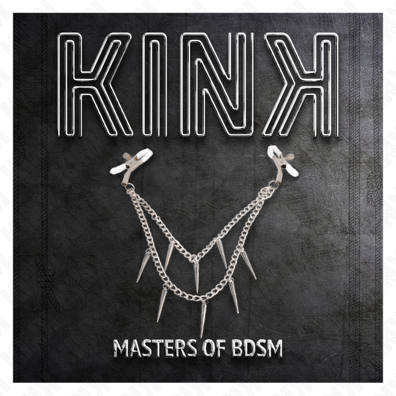 Pinzas para Pezones KINK con Cadenas de Pinchos 30 cm