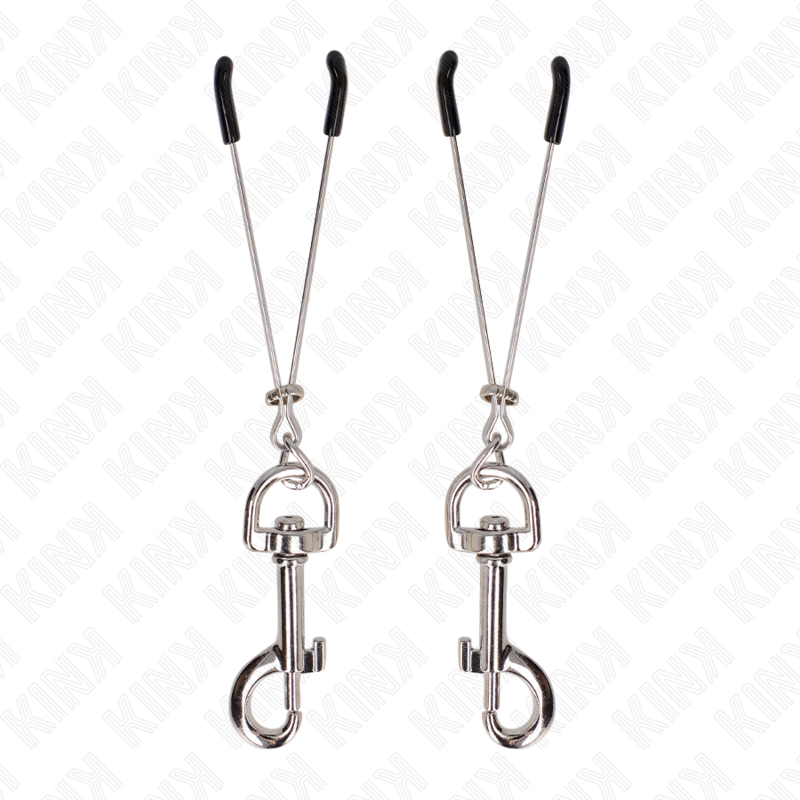 Kink Thin Hook Nipple Clamp Silver - Pinza de Pezón 7 cm