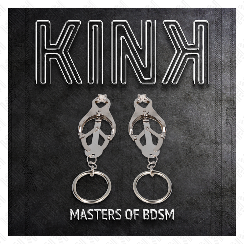 Pinzas Clover Japonesas con Anillo O - Acero Inoxidable Plateado