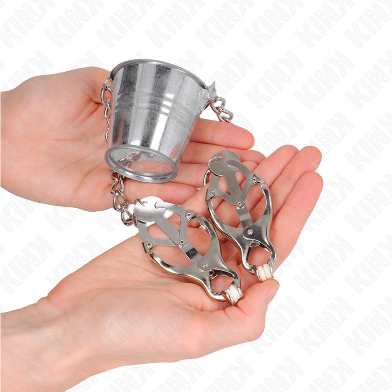 Pinzas Vibratorias para Pezones Kink - Ajuste Personalizado Plateado