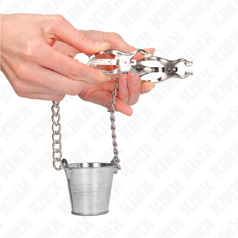 Pinzas Vibratorias para Pezones Kink - Ajuste Personalizado Plateado