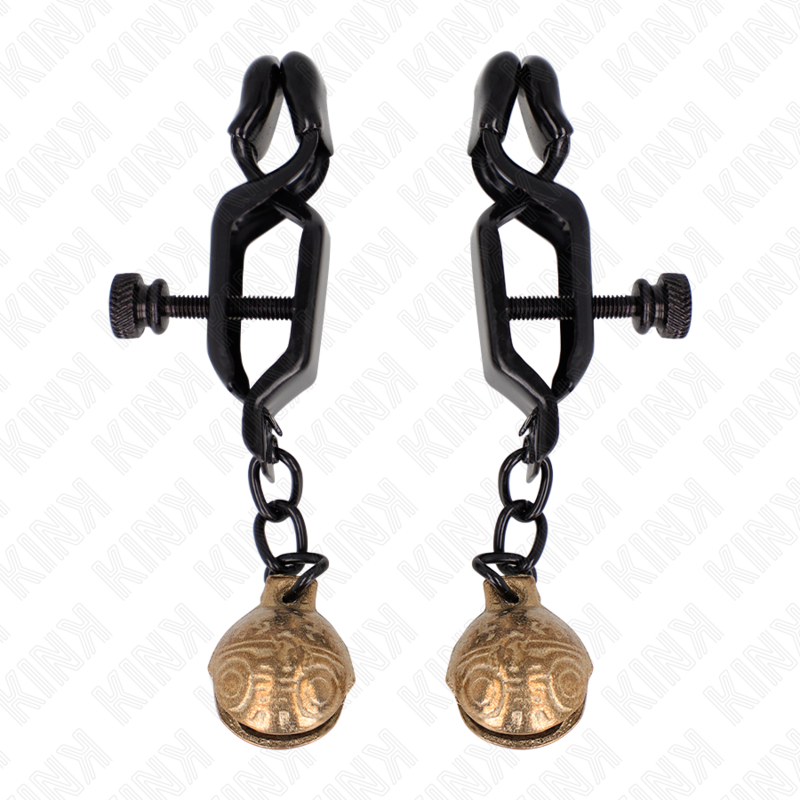 Pinzas para Pezones Bell Jaw Style KINK - Negro 7 cm