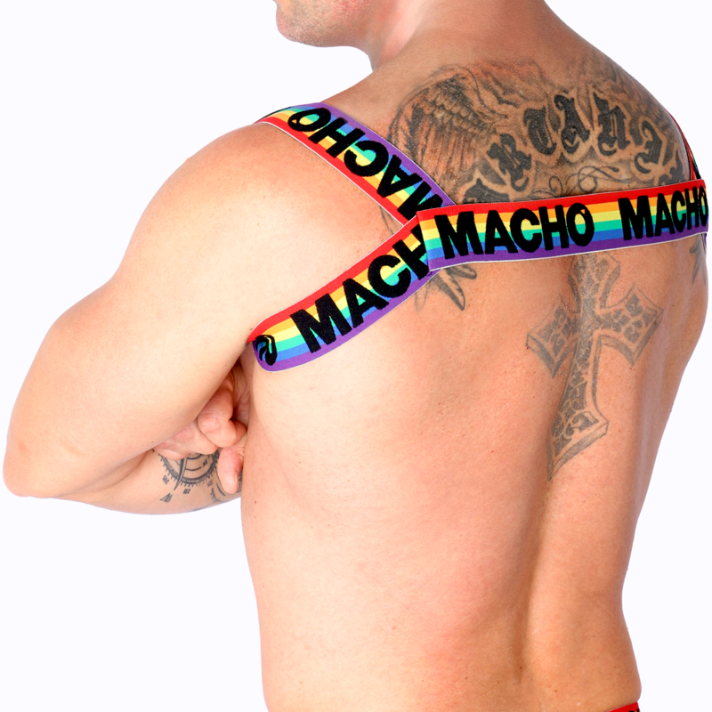 Macho Roman Harness Pride L/XL - Arnés de Moda