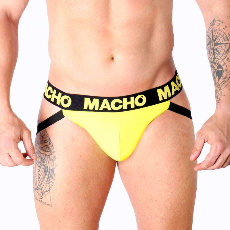 Macho MX25A Jock Lycra Yellow Talla XL