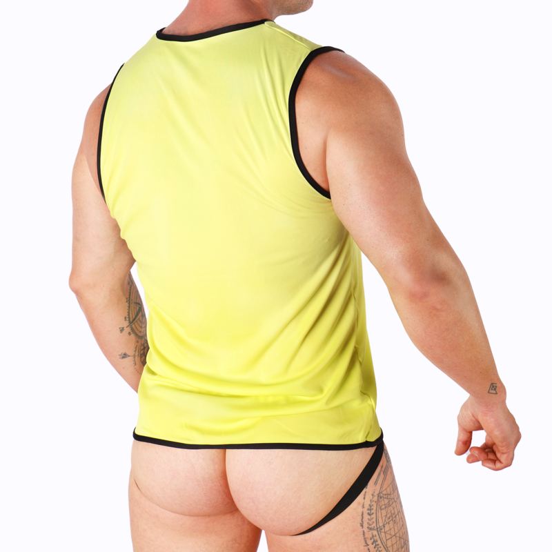 Camiseta Amarilla Macho Underwear Talla S/M
