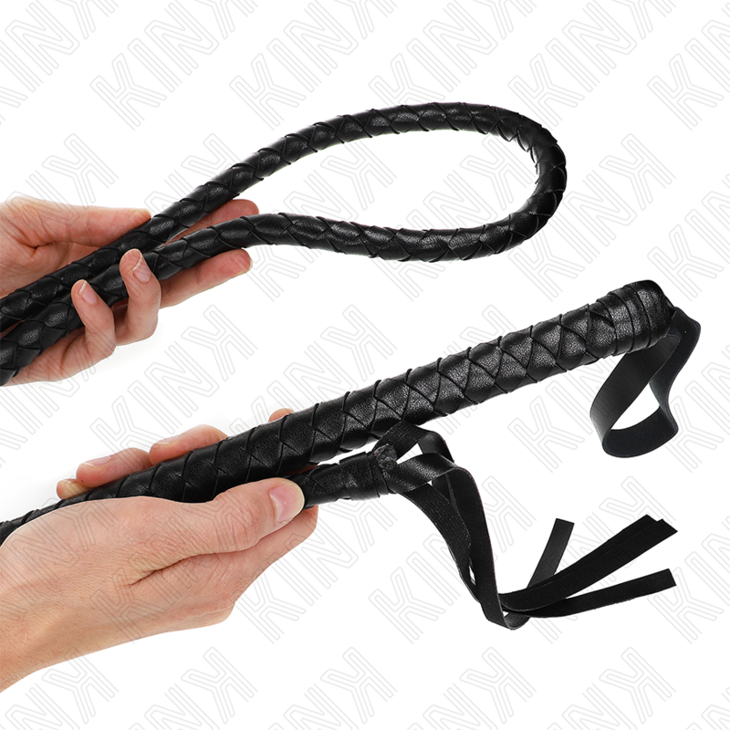 Kink Long Black Snake Whip 210 cm - Látigo de Impacto Profesional