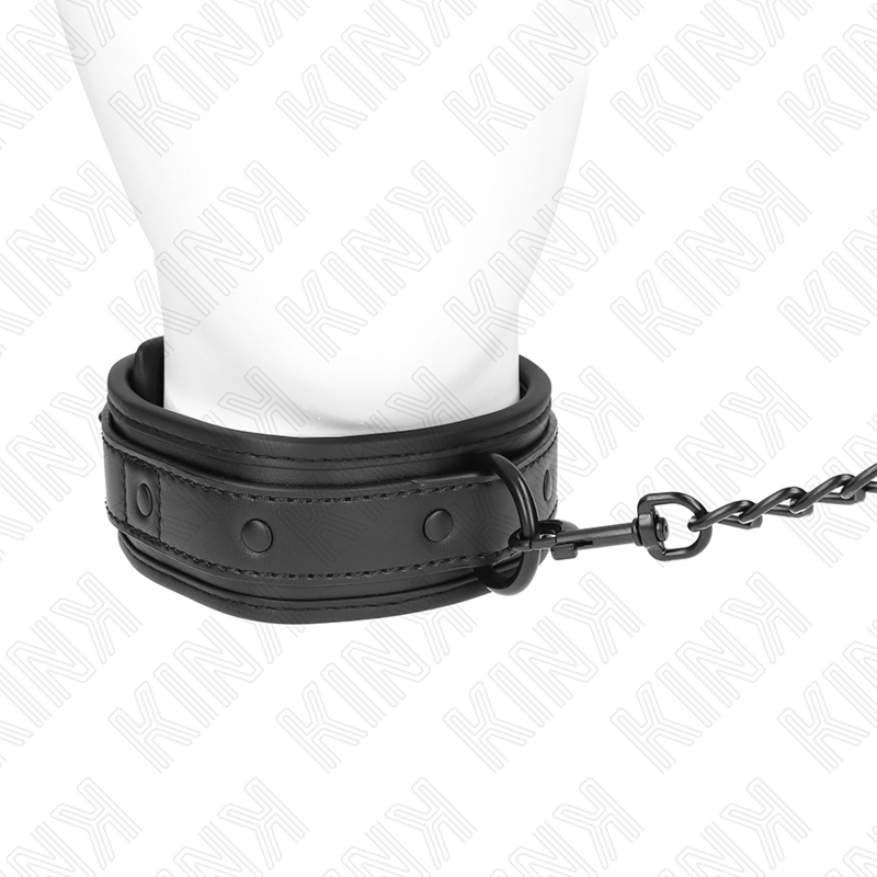 Collar de Bondage Neopreno KINK Modelo 2 con Cinturón Ajustable 78 cm