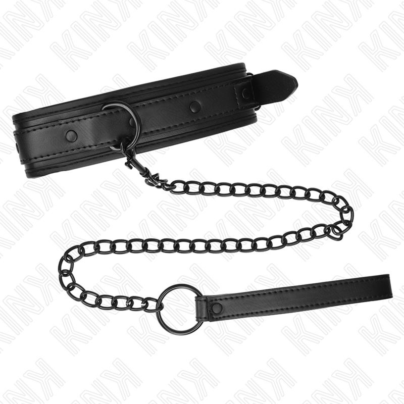 Collar de Bondage Neopreno KINK Modelo 2 con Cinturón Ajustable 78 cm