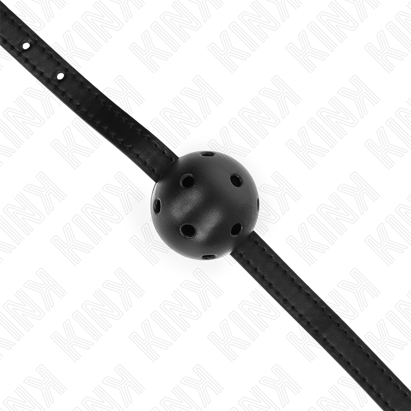 Kink Simplicity Black Breathable Ball Gag - Silicona 4.5 cm