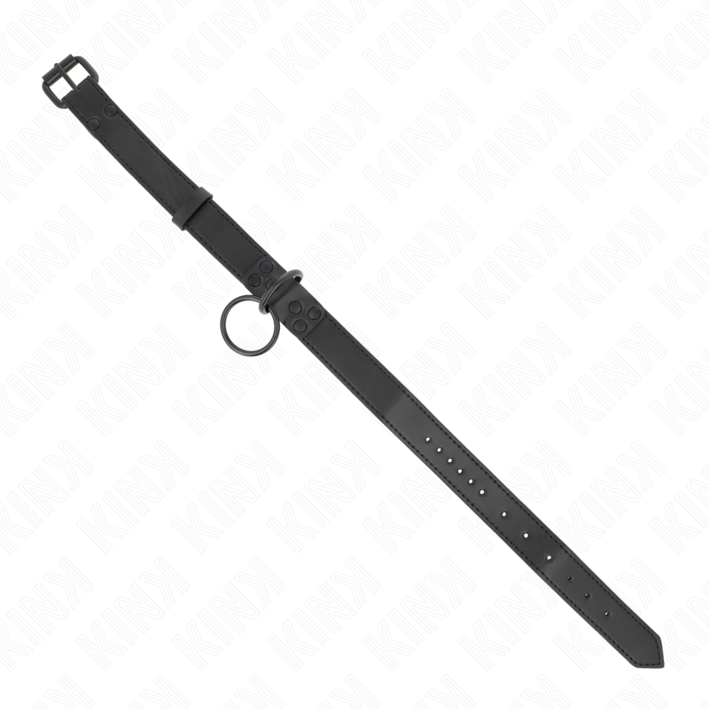 Collar de Cuero Genuino Ajustable Kink con Leash - SM y Bondage