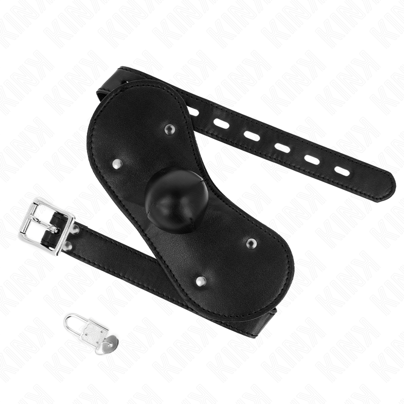 Ball Gag con Máscara Bucal y Cerradura Ajustable KINK 42-60 cm