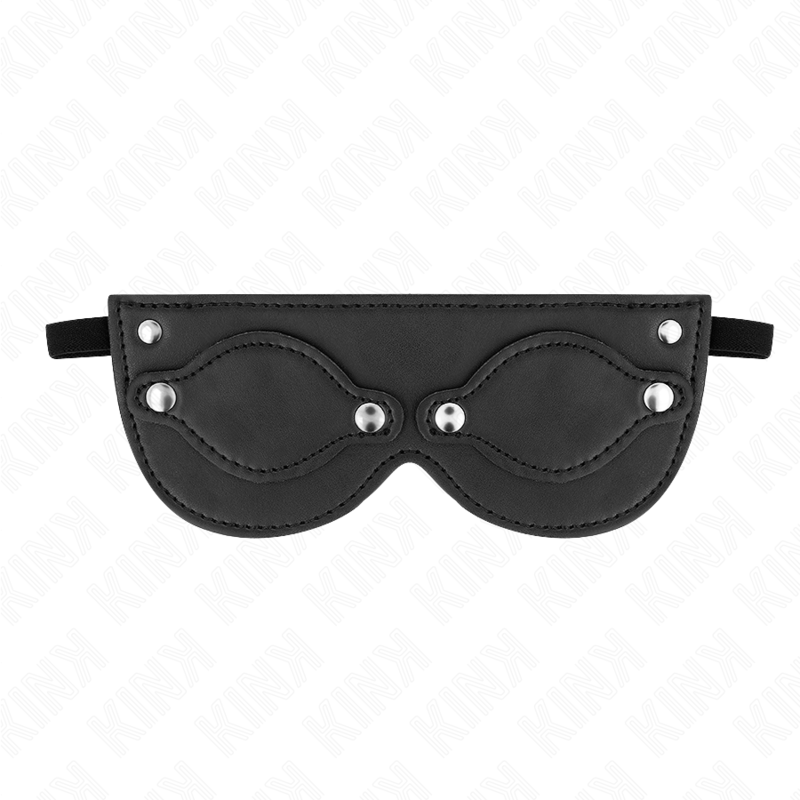 Máscara de Cuero Sintético KINK con Cubiertas Oculares Desmontables