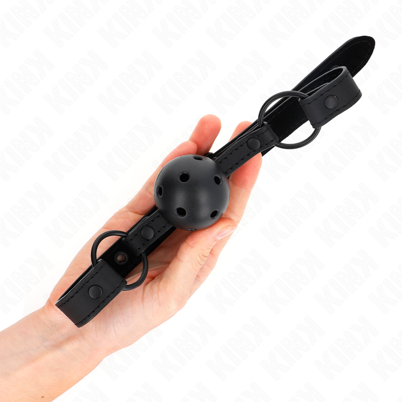 Kink Neoprene Ball Gag - Arnés Ajustable 41-59 cm