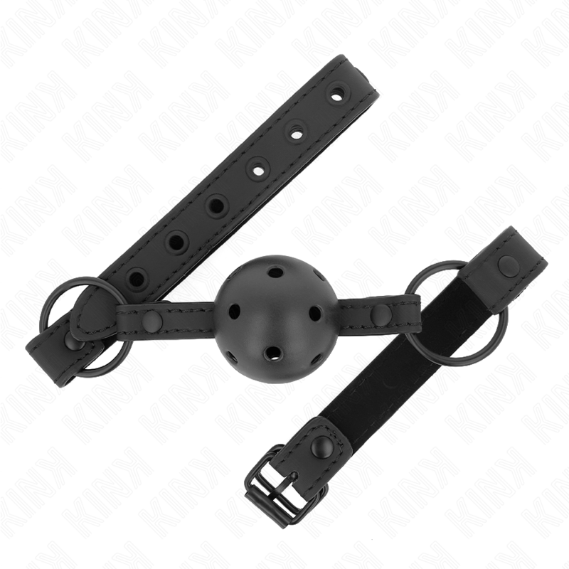 Kink Neoprene Ball Gag - Arnés Ajustable 41-59 cm