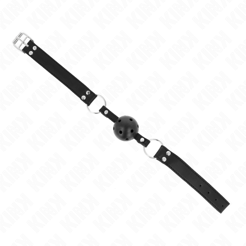 Mordaza de Bola Transpirable 4 cm KINK - Silicona Ajustable 42-58 cm