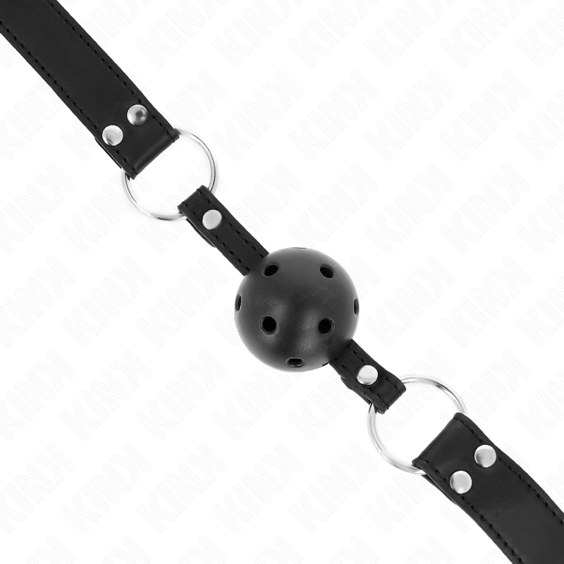 Mordaza de Bola Transpirable 4 cm KINK - Silicona Ajustable 42-58 cm