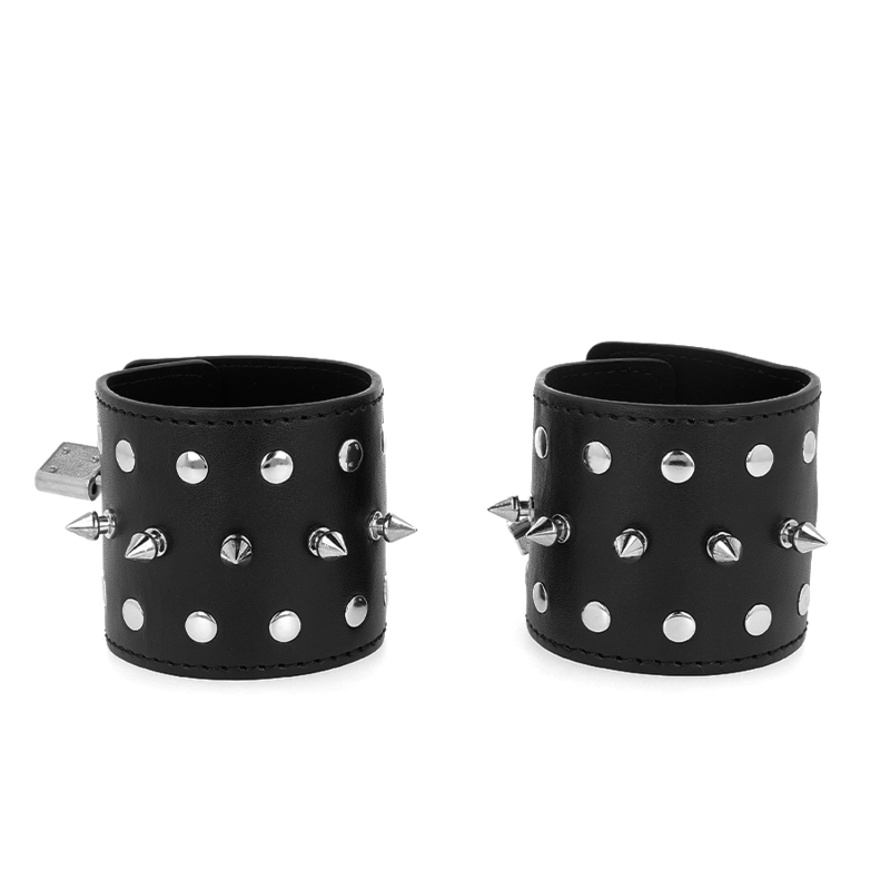 Kink Punk Wrist Restraints - Esposas de Muñeca con Púas 25x6 cm