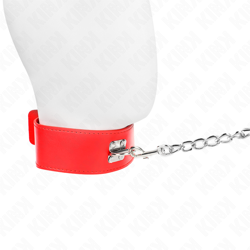 Collar KINK con Correa Ajustable Roja 65 cm - Control y Sumisión
