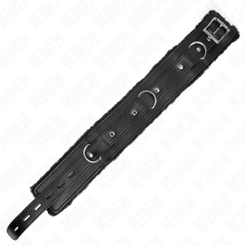 Collar con Correa KINK 65 cm Negro - Restricciones Ajustables 36-42 cm