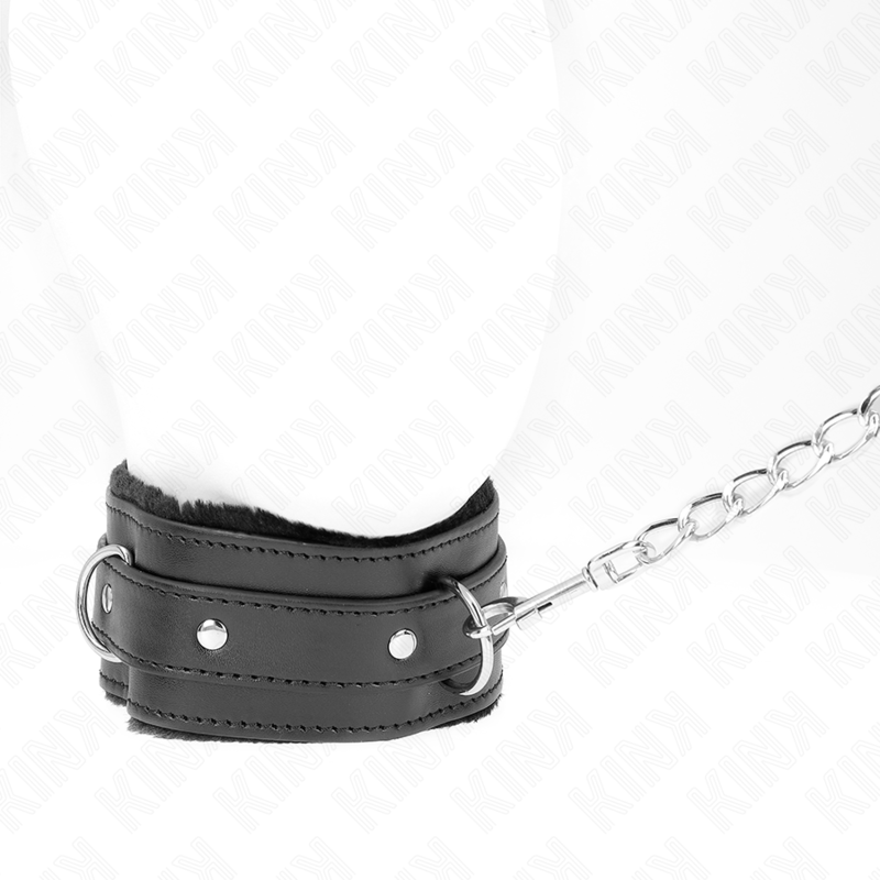 Collar con Correa KINK 65 cm Negro - Restricciones Ajustables 36-42 cm