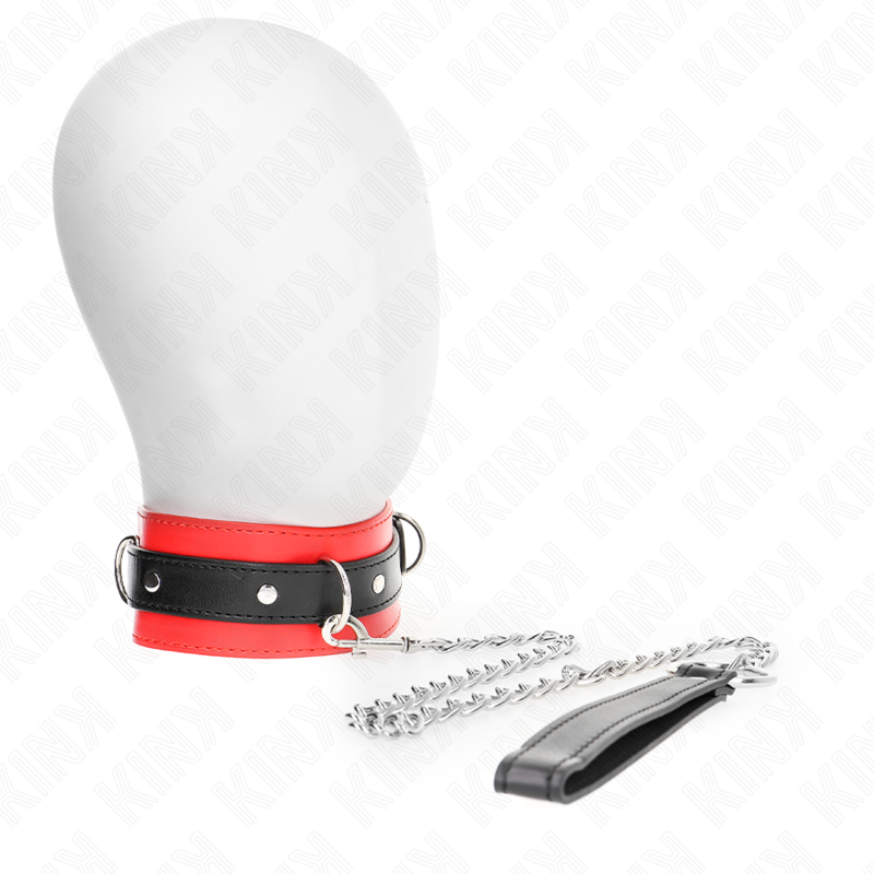 Collar KINK con Correa y Cinturón 65 cm - Rojo