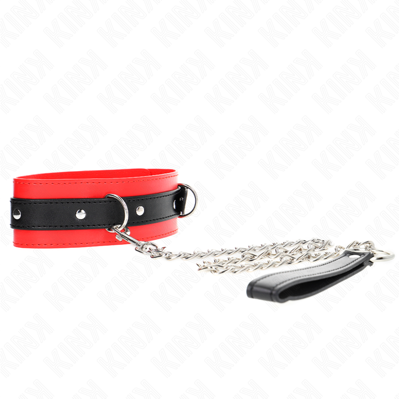 Collar KINK con Correa y Cinturón 65 cm - Rojo
