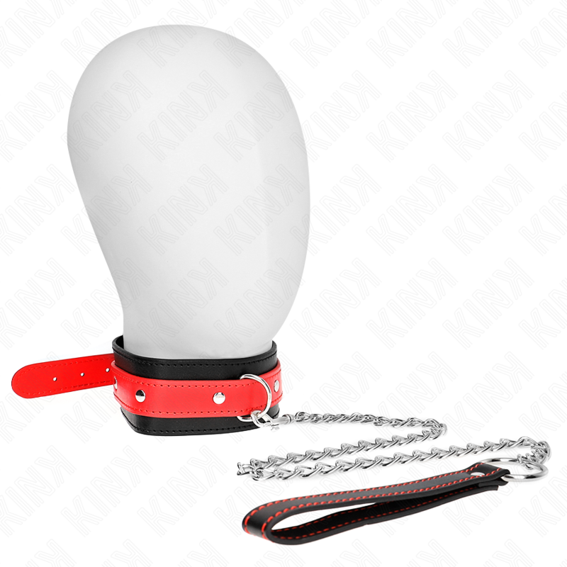 Collar KINK con Correa Roja Ajustable 65 cm - Diseño Premium SM
