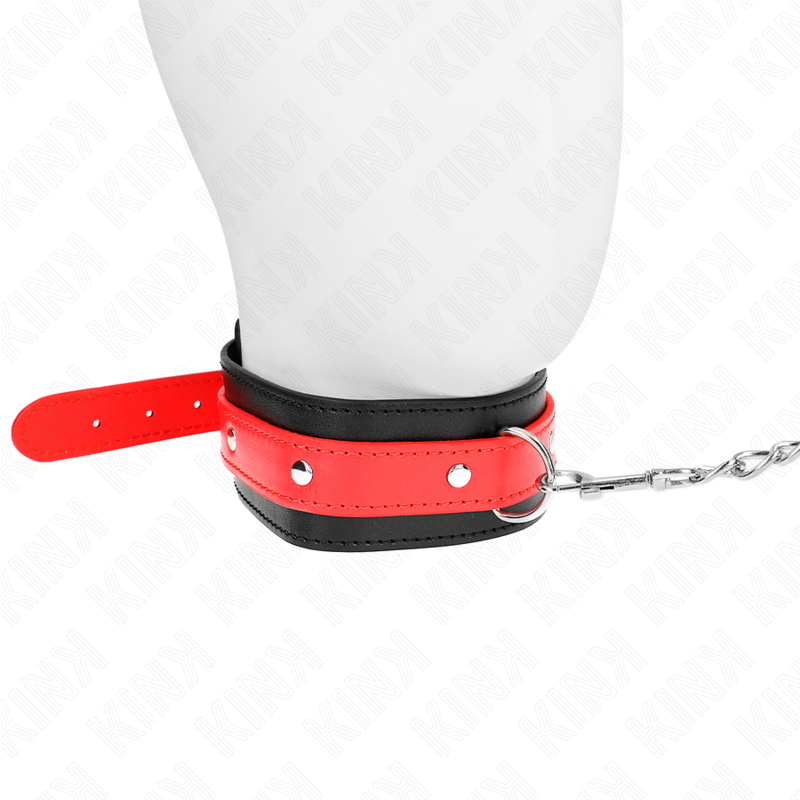 Collar KINK con Correa Roja Ajustable 65 cm - Diseño Premium SM