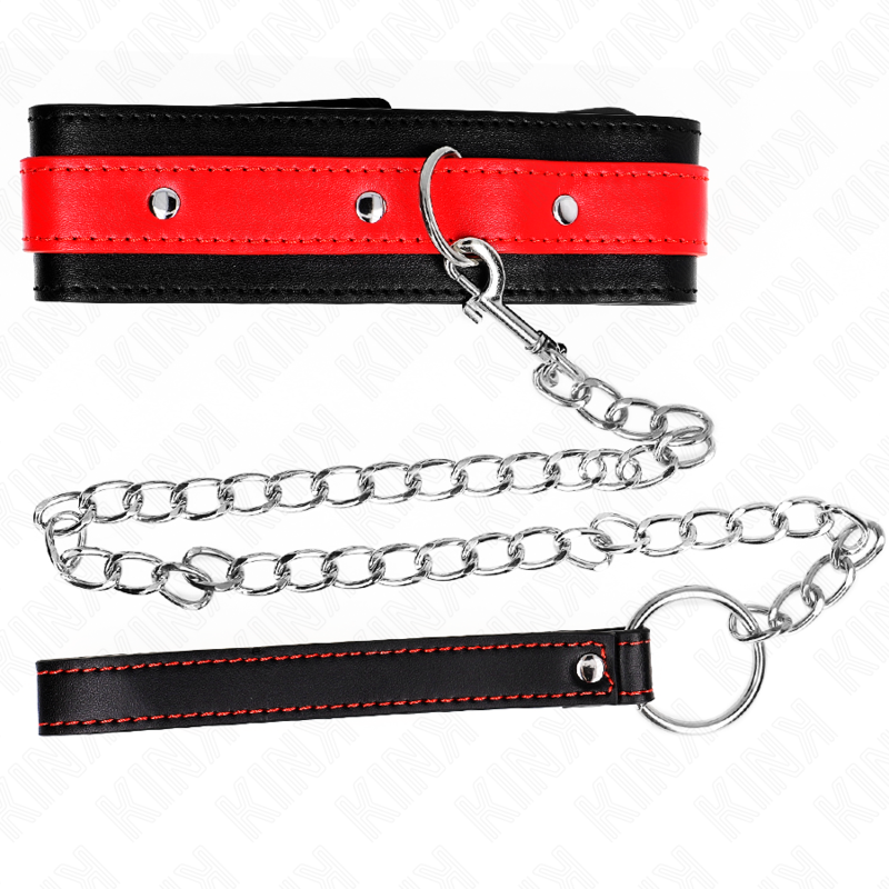 Collar KINK con Correa Roja Ajustable 65 cm - Diseño Premium SM