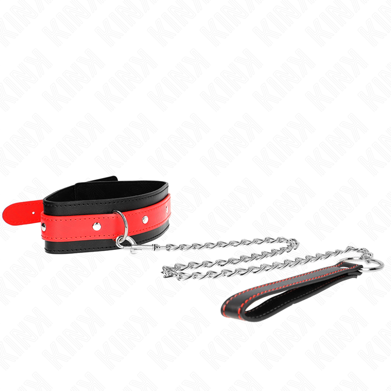 Collar KINK con Correa Roja Ajustable 65 cm - Diseño Premium SM